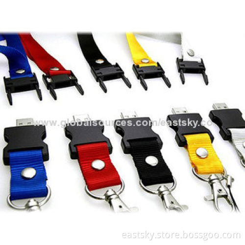 Promotional Lanyard USB Drive, Perfect for Convention and Business Use, Printed Logo on USBNew